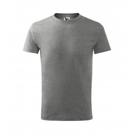 Alex Fox/Adler - Dětské bavlněné tričko - vzor 20 - tmavě šedý melír