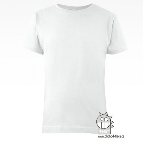 Alex Fox/Adler - Dětské bavlněné tričko - vzor 01 - bílá